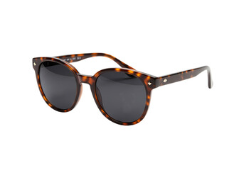 Stylish tortoiseshell sunglasses with dark lenses