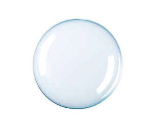 Transparent Soap Bubble Floating in Air Delicate and Fragile.