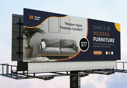 Furniture Billboard Design Template Layout