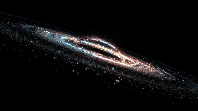 Holographic data stream in deep black space