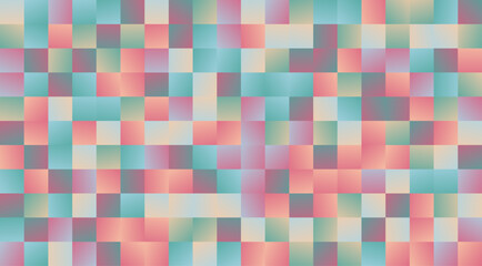 Vibrant gradient tile vector design background with modern geometric mosaic pattern