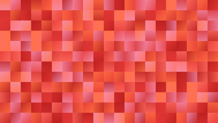 Bold red gradient tile vector background with colorful geometric squares for social media and web design