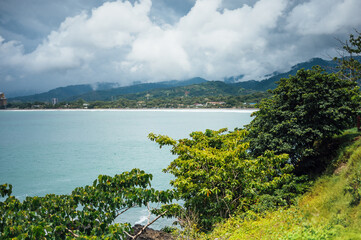 Jaco Bay and Coastal Mountains from Mirador Viewpoint Costa Rica
