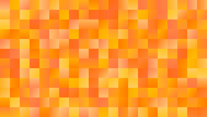 Vibrant orange gradient tile vector background with warm geometric squares for social media and web design