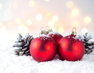 red christmas balls