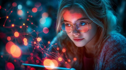 An educational app visualizes a student's unique learning journey and progress through an adaptive, personalized pathway.