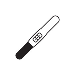 Minimalist pregnancy test icon vector illustration