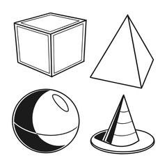 Vector art of geometric shapes