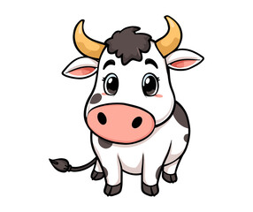 funny cow cartoon