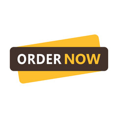 Order Now Badge Free Vector