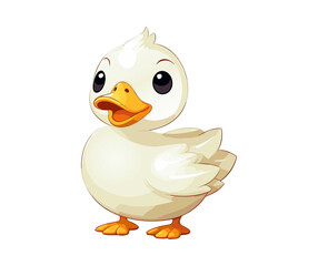 duck white animal vector