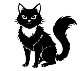 vector illustration of a cat