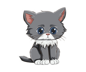 vector illustration of a cat