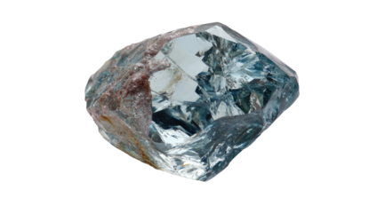 Faceted gem, translucent, intricate