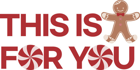 크리스마스 진저브레드맨과 사탕