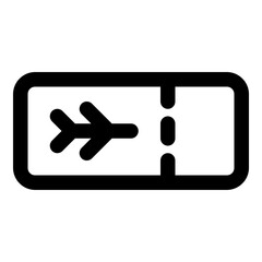 boarding pass icon