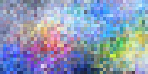 Vibrant abstract pixel art reflecting a colorful digital landscape