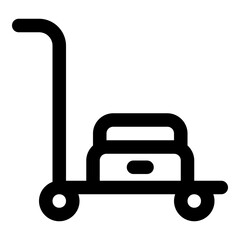 luggage trolley icon