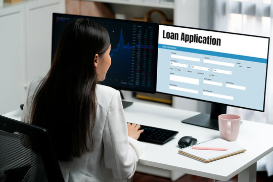 Online loan application form for brisk digital information collection on the internet network