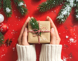 christmas tree with gift box