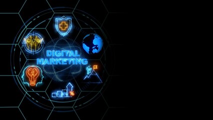 Digital Marketing Content Planning Advertising Strategy concept ,