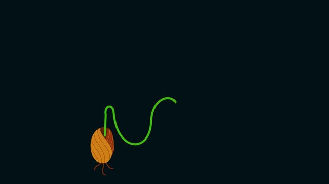 Plant growing from seed animation