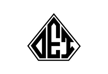 DEI Custom Monogram Logo Design.