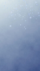 Vertical Snow Falling on Cloudy Sky Elegant Winter Wallpaper