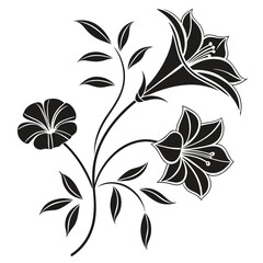 Vector art of floral branch
