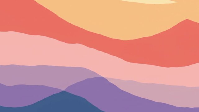 Light coloured wave animation background video 