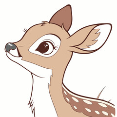 vector baby deer animal free download 