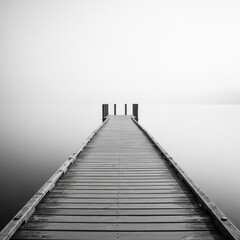Fototapeta premium wooden bridge over the sea