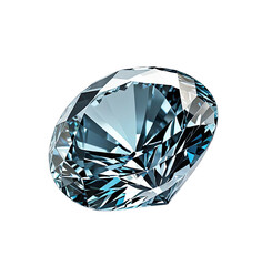 A radiant, light-blue diamond