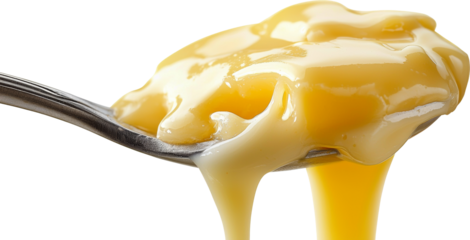cheese dripping from a spoon