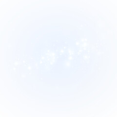 A multitude of white stars is gracefully falling on a blue background