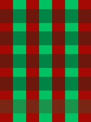 Seamless festive red and light green plaid pattern for a cheerful Christmas background
