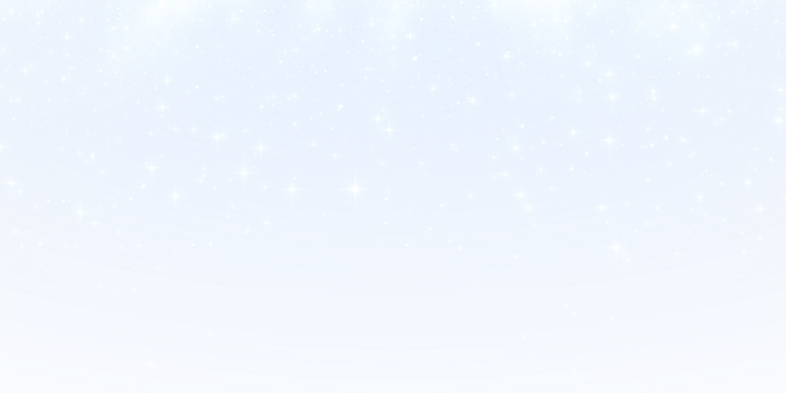 A multitude of white stars is gracefully falling on a blue background
