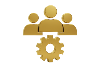 Isolated collaboration team with a gear concept for teamwork process management system