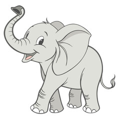 vector baby elephant animal free download 