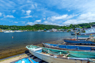 【深浦港】漁港の風景