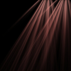 Dramatic light rays shining down abstract spotlight effect on dark background perfect for stage performances and atmospheric desig