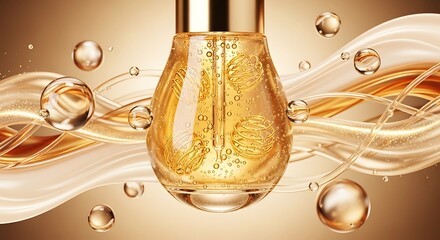 Golden Elixir - A Luxurious Serum for Radiant Skin.