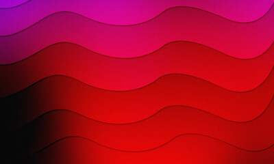 Gradient Colorful Wavy Shapes Background Paper Cut Style Design Wallpaper Illustration