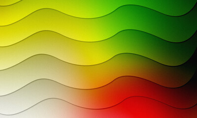 Colorful Wavy Layers Graphic Design Background with Smooth Transitions and Shadows