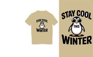 Winter t shirt design