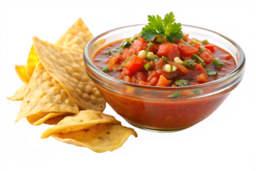 hips and salsa isolated on white background ,PNG. AI Generated