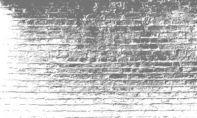 Illustration of an aged brick wall with weathered texture, showcasing the effects of time and elements on the surface, creating a vintage and rustic aesthetic png isolated on transparent background