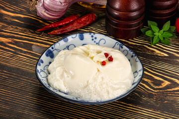 Italian soft young cheese burrata