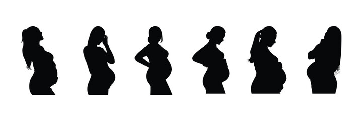 expecting mother, motherhood concept, family lifestyle, health, medical, fetal growth, maternal care, development .eps 10