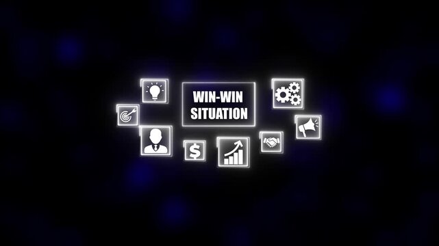 Presenting win-win situation concept for successful business partnerships.